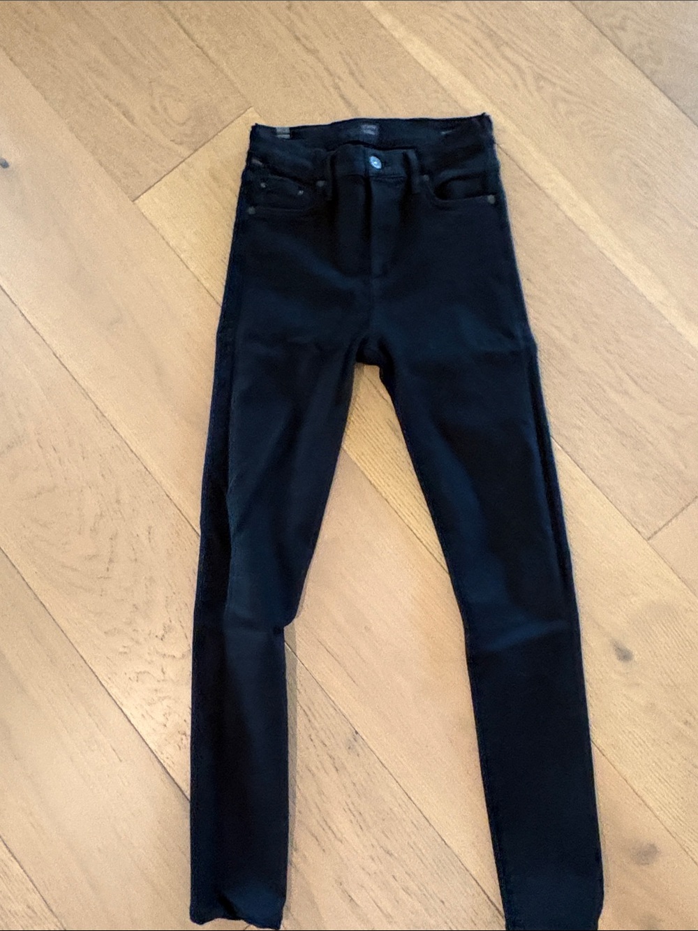 Citizens Of Humanity Black High-Rise Super Stretch Skinny Jeans